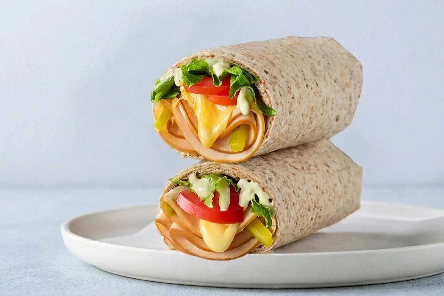 Turkey & Cheese Wrap In Protein Dough