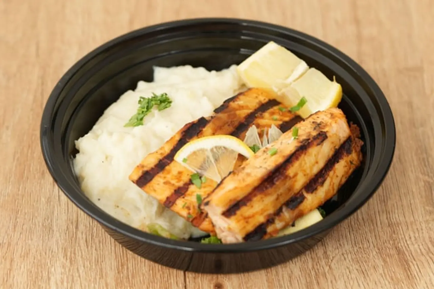 Salmon Fillet With Mashed Potato