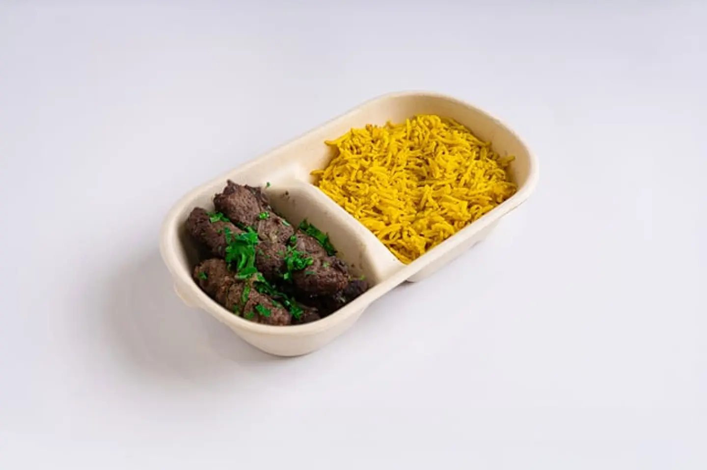 Beef Kebab With Rice