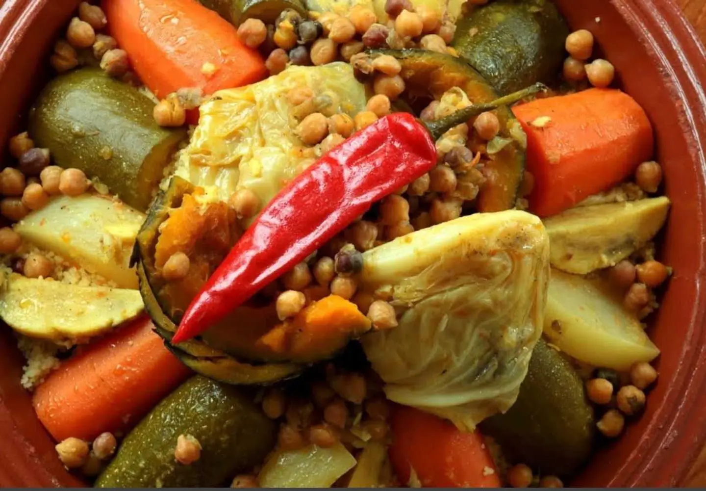 كسكسي خضار جزر كوسة قرع فقط