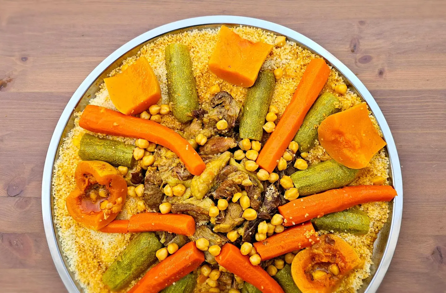 كسكسي اللحم بالخضار