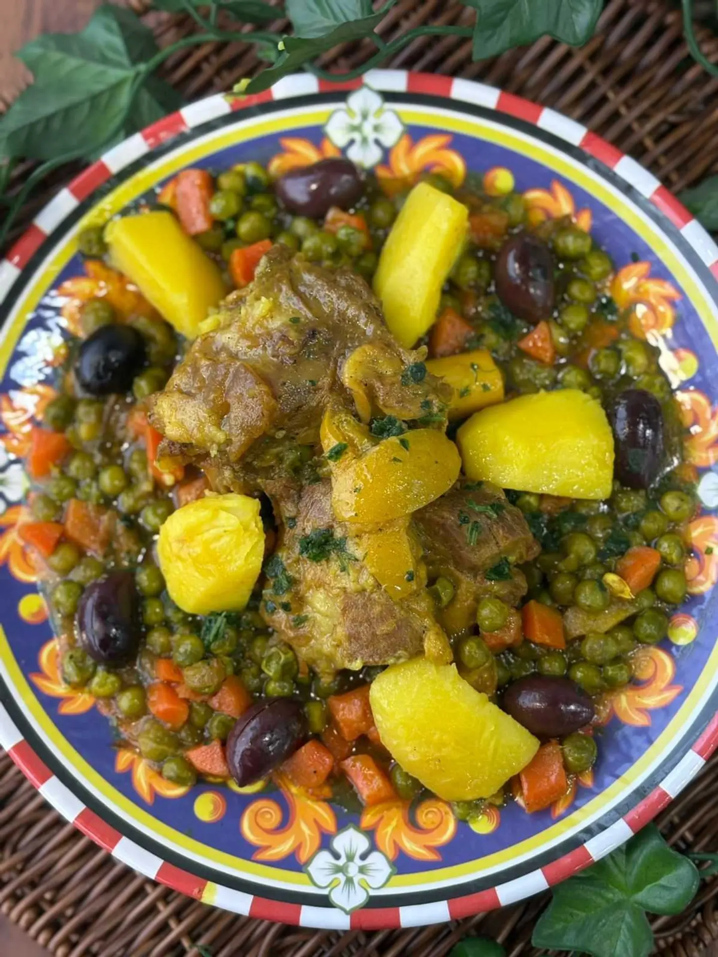 طاجن اللحم بالخضار 1*