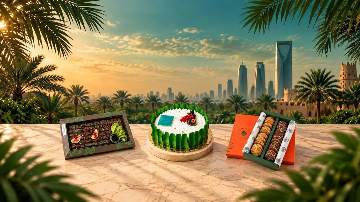 باكج كيك اليوم الوطني وحلا السمسم وورق العنب