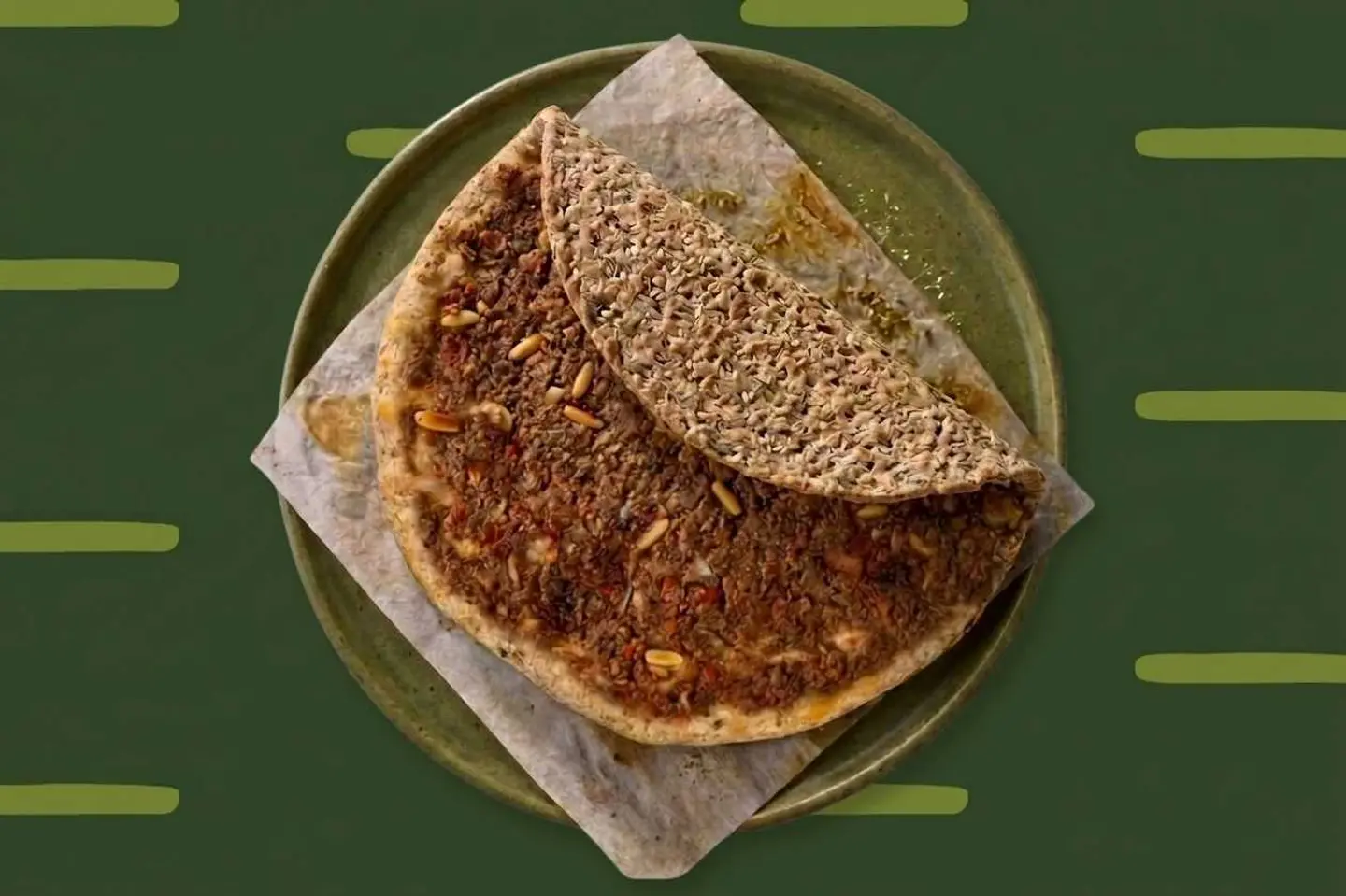 Lahm Bil Ajine Manakeesh In Protein Dough