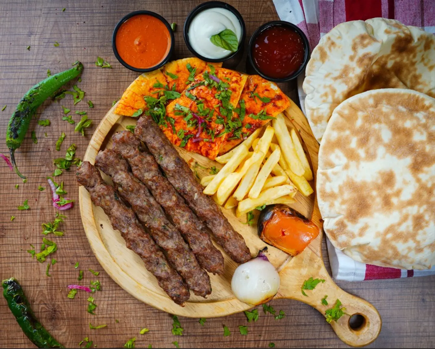 كباب لحم (نص كيلو)