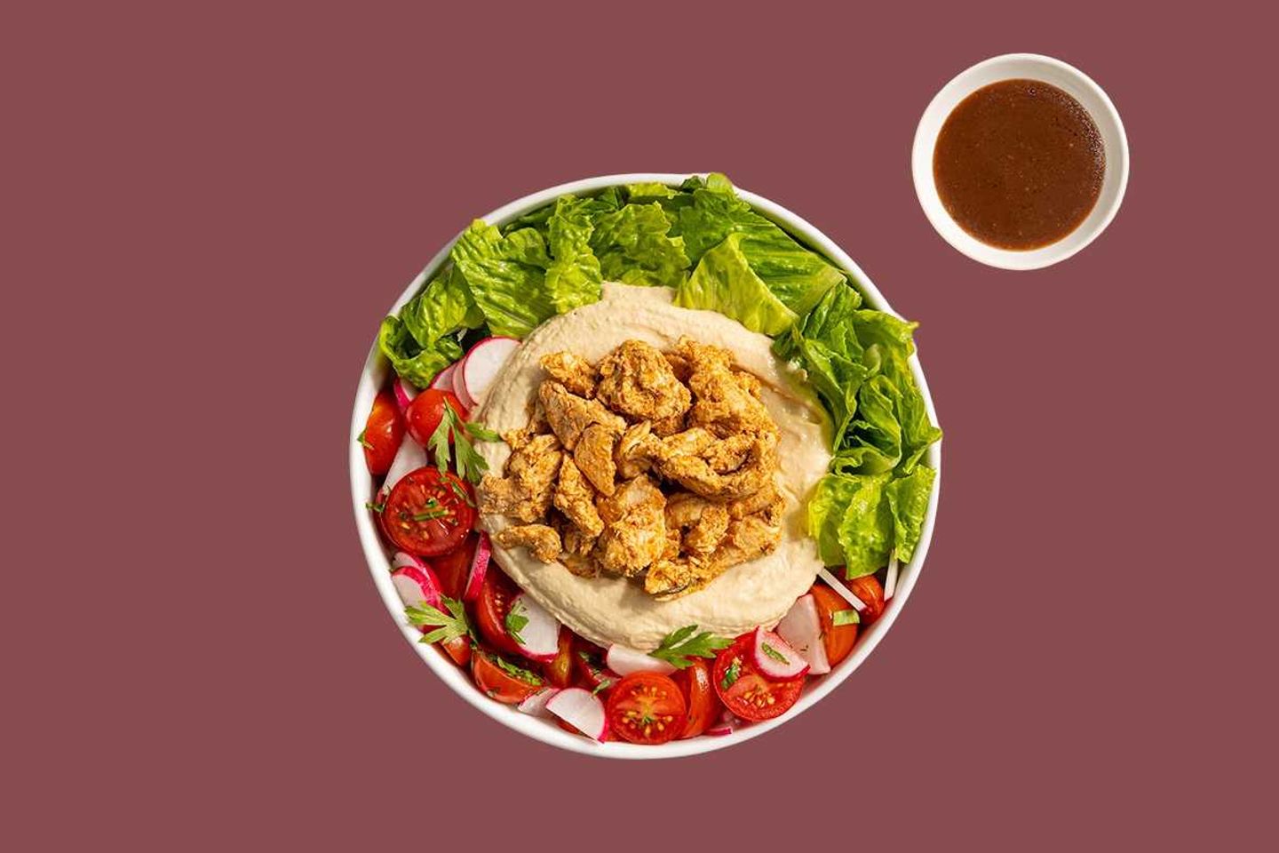 Chicken Shawarma And Hummus Bowl