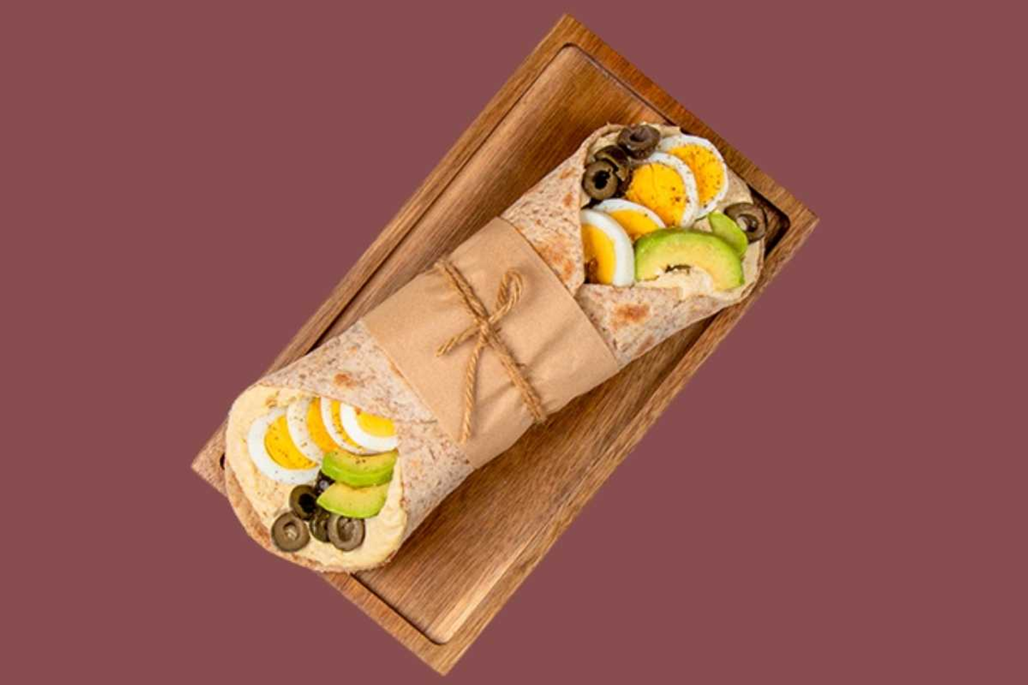 Egg, Avo And Hummus Wrap
