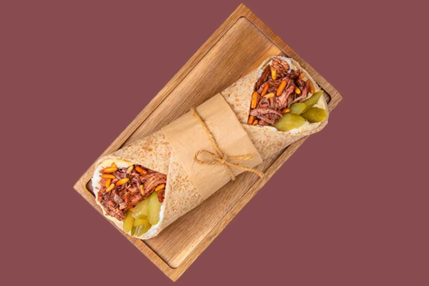 Chicken Musakhan And Hummus Wrap