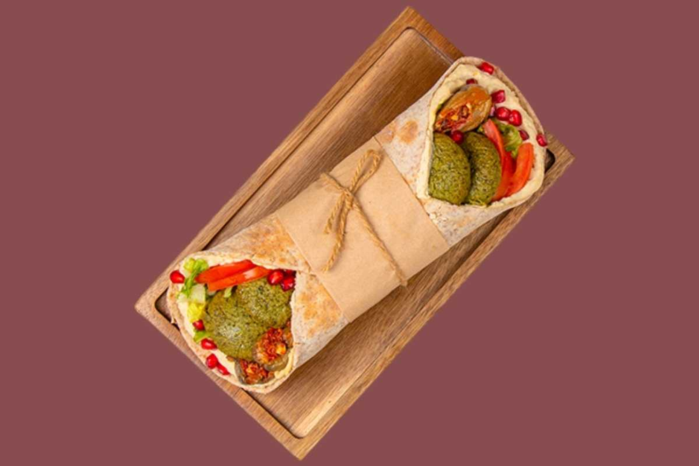 Supergreen Falafel And Hummus Wrap