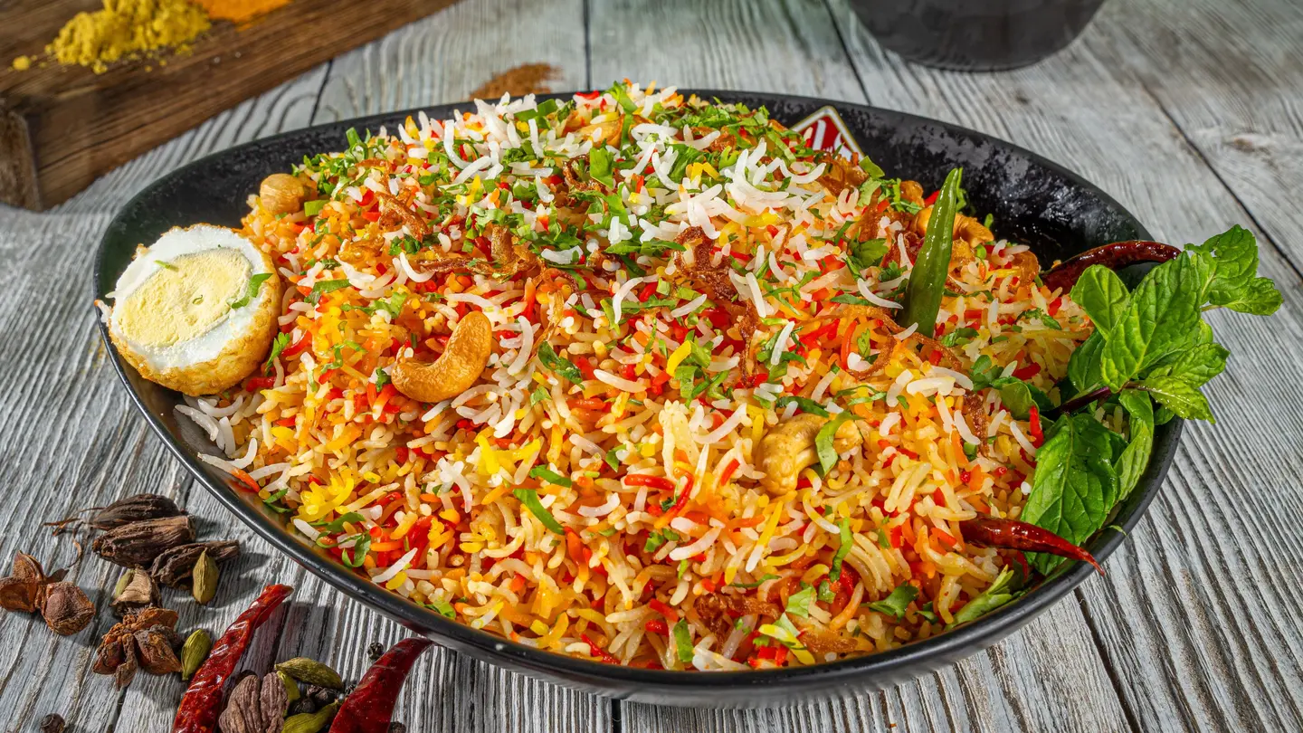 برياني لحم غنم /ارز بسمتي