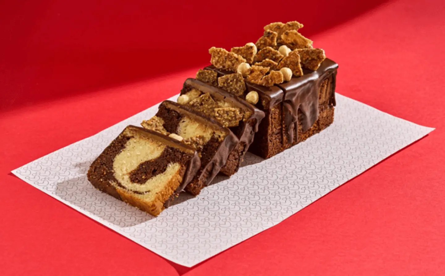 Marble English Cake With Hazelnuts