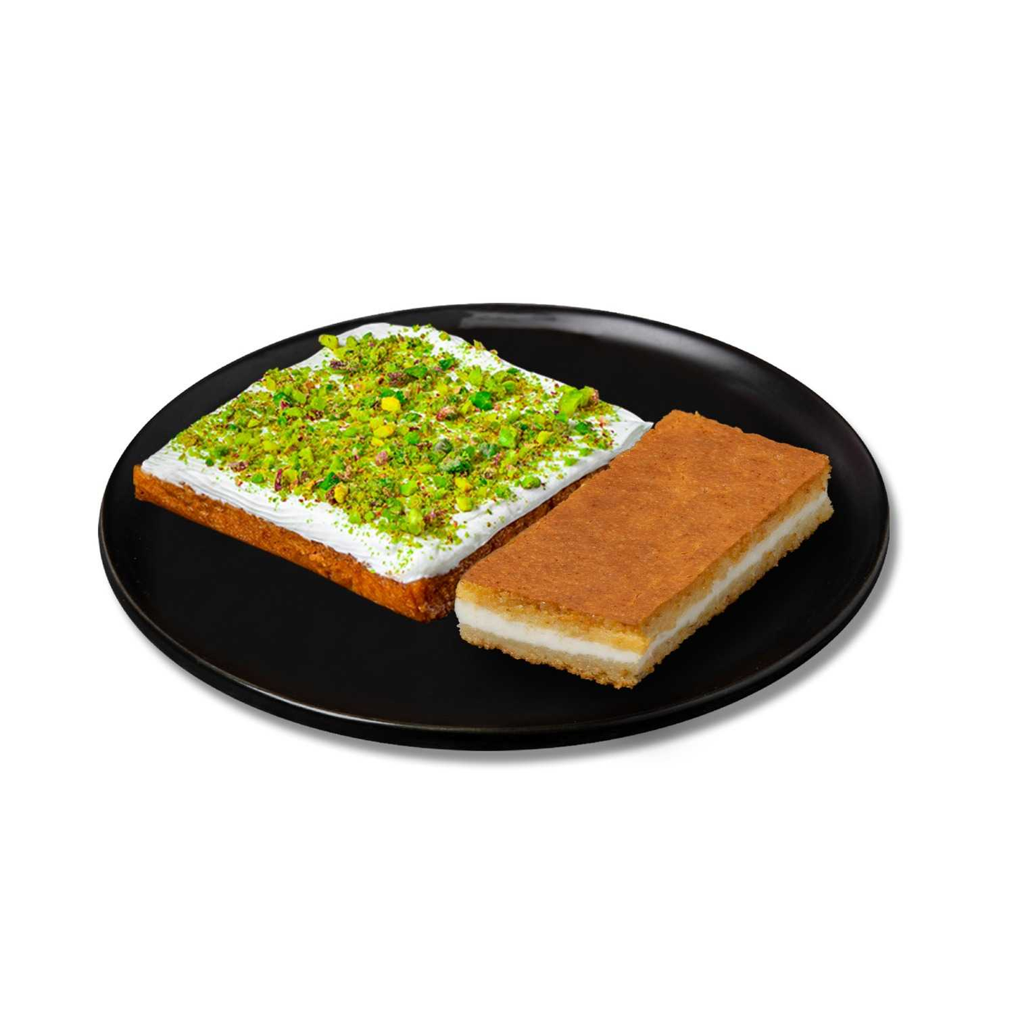 عيش السرايا وبسبوسة بالقشطة