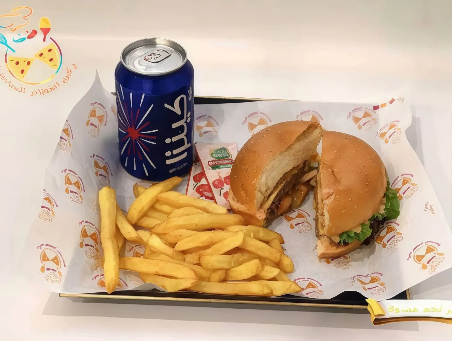 وجبة برجر لحم