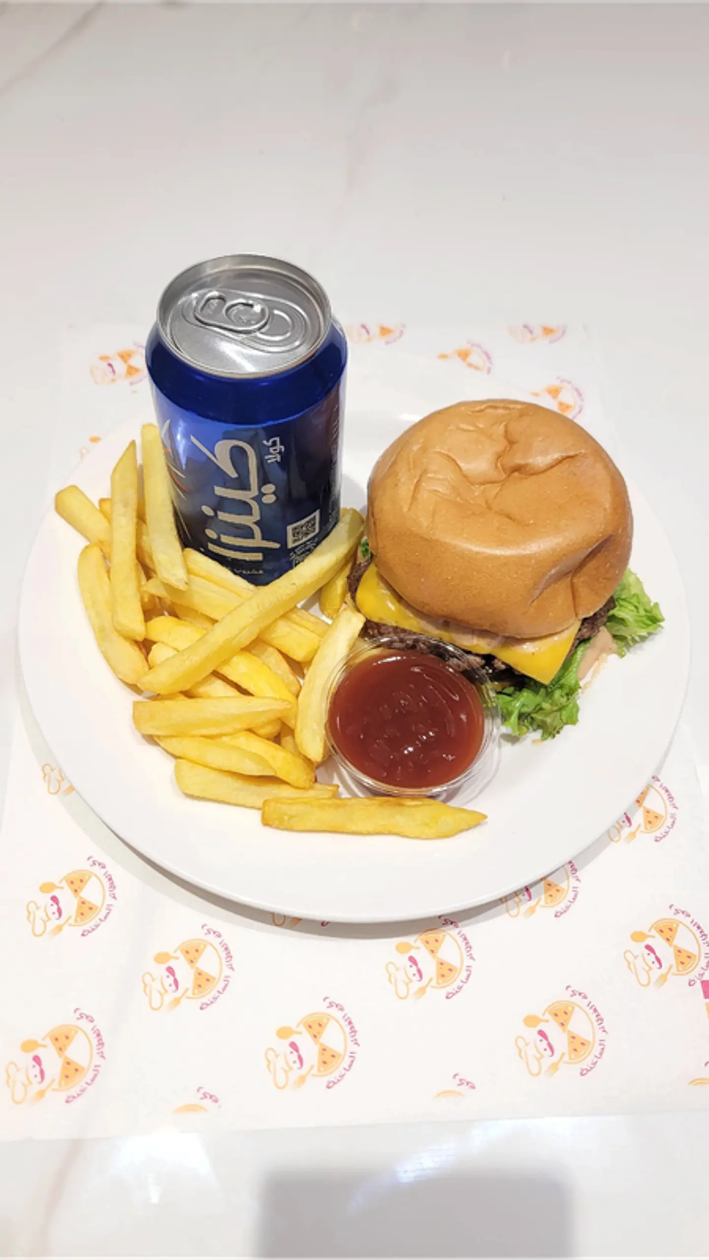 وجبة برجر دجاج