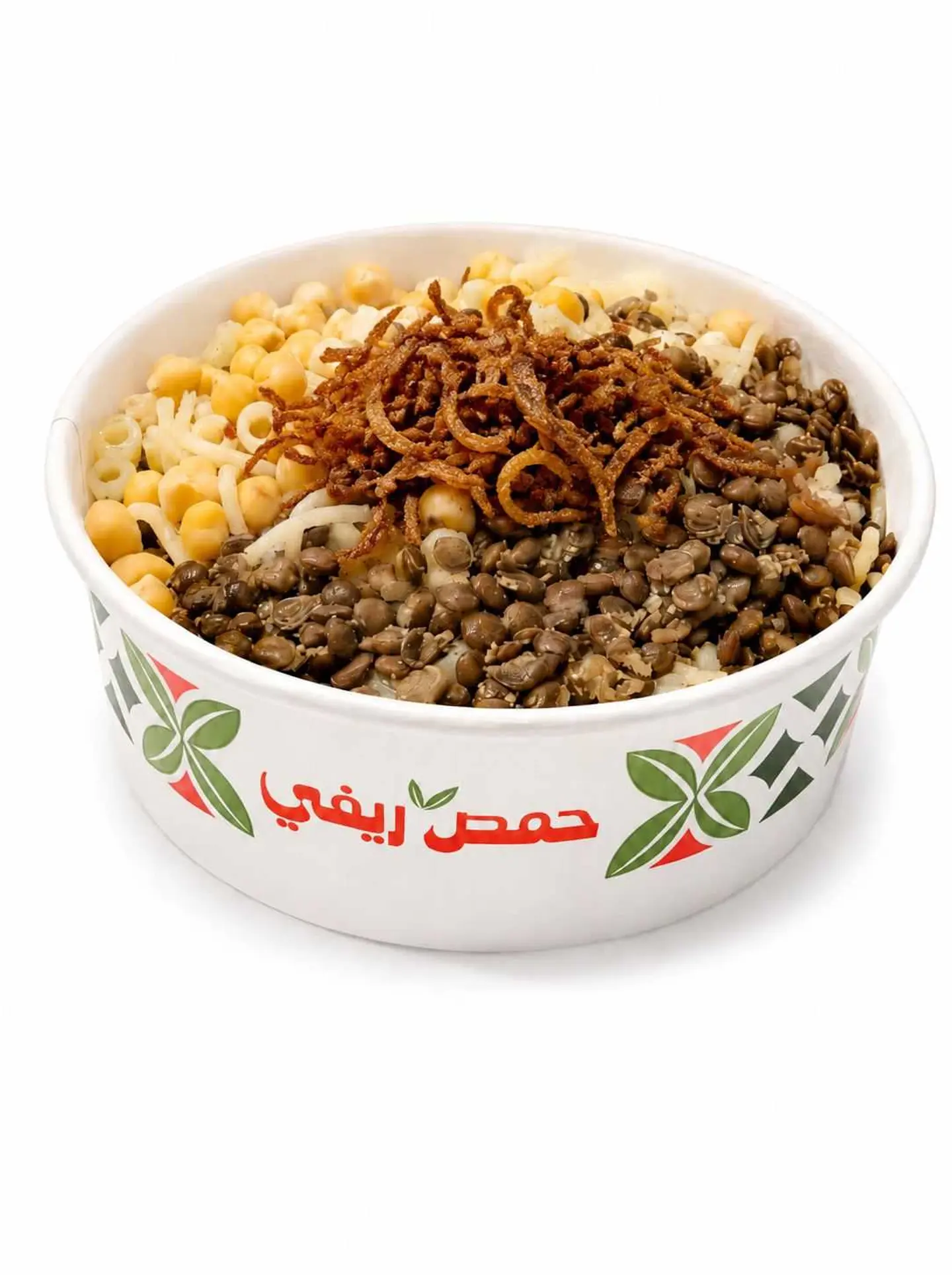 صحن كشري وسط
