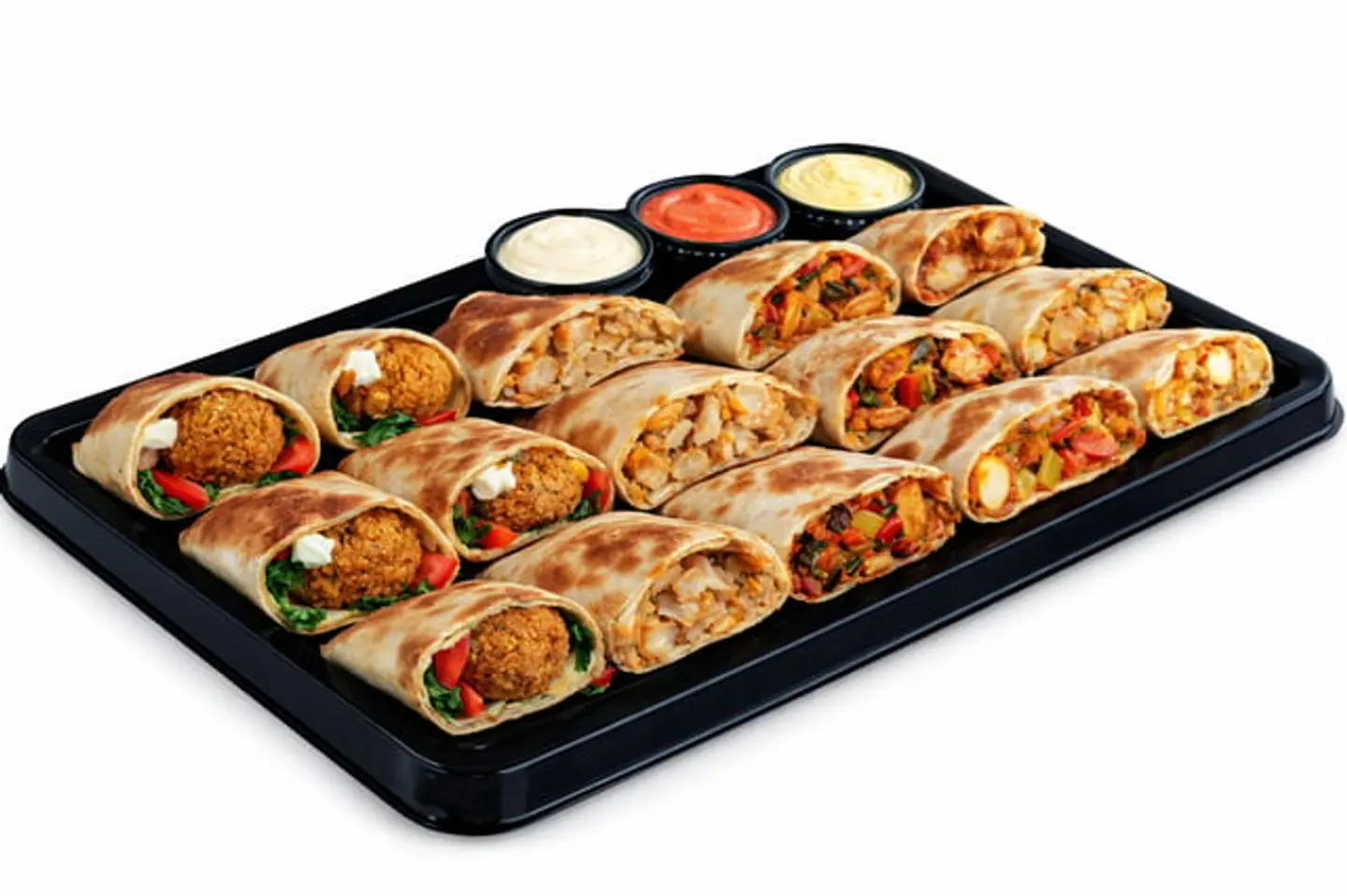 جمعات فطائر فلافل ودجاج فاهيتا