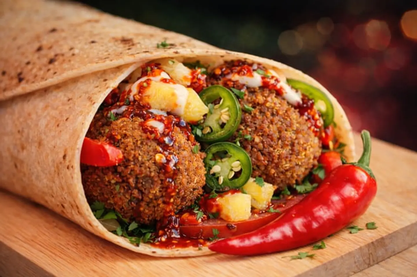 ساندويش فلافل سبايسي