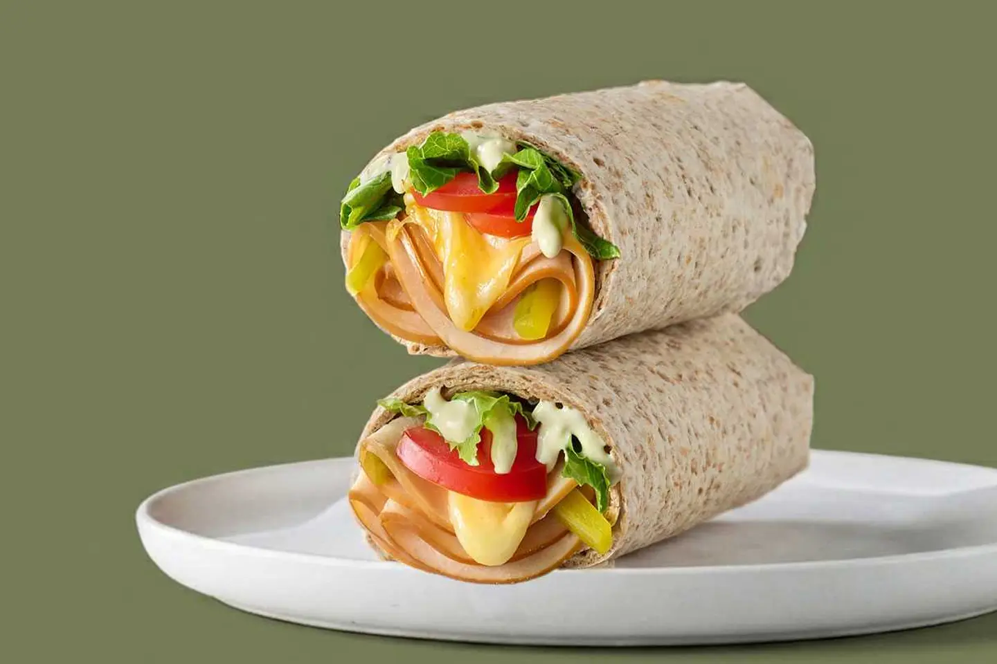 Turkey & Cheese Wrap In Protein Dough