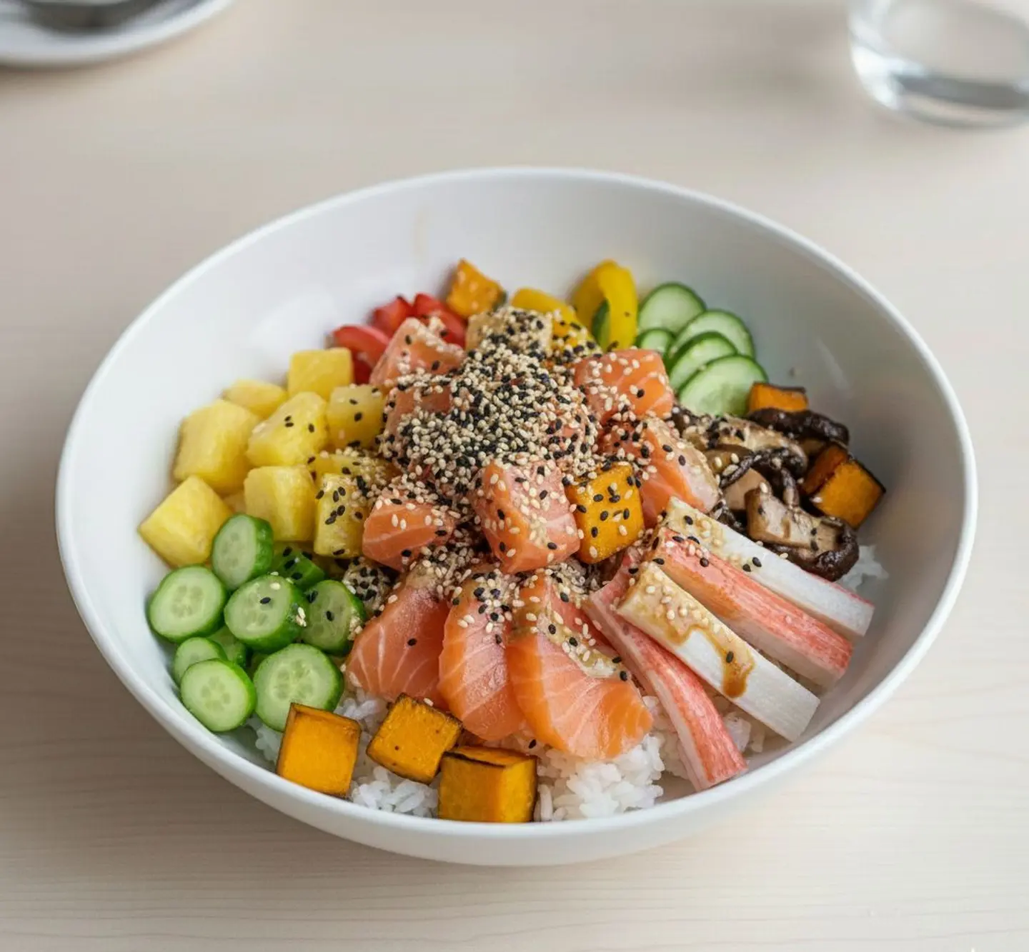 Salmon & Crab Poke Bowl