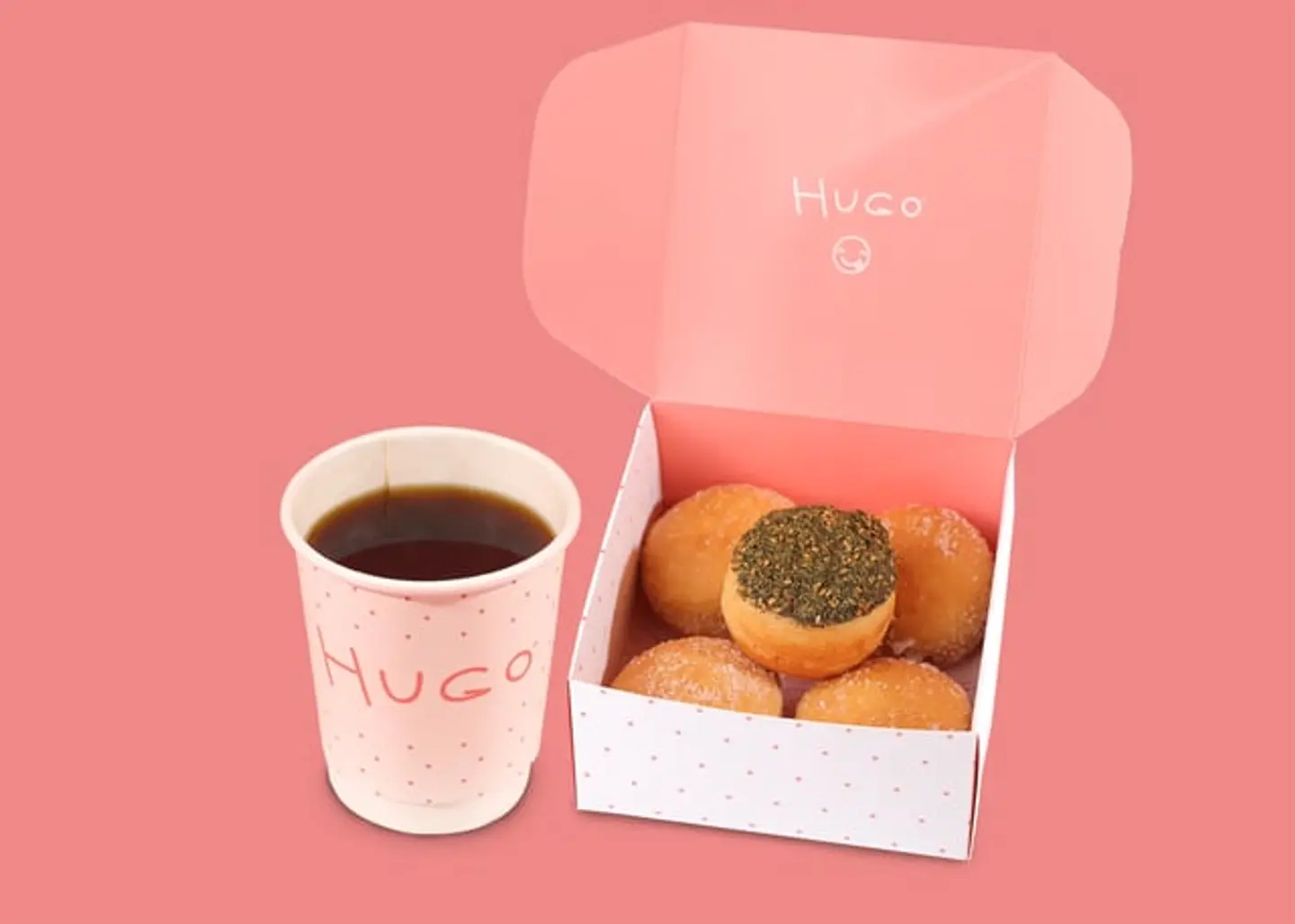 عرض القهوة والدونات