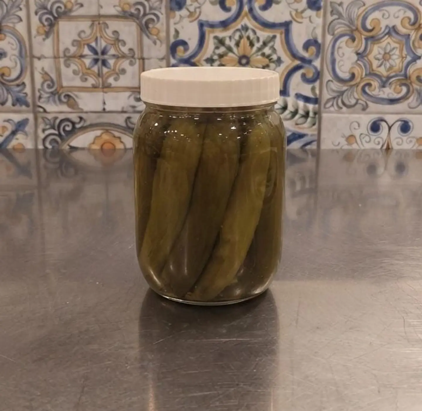 Pickled Cucumber In A Jar