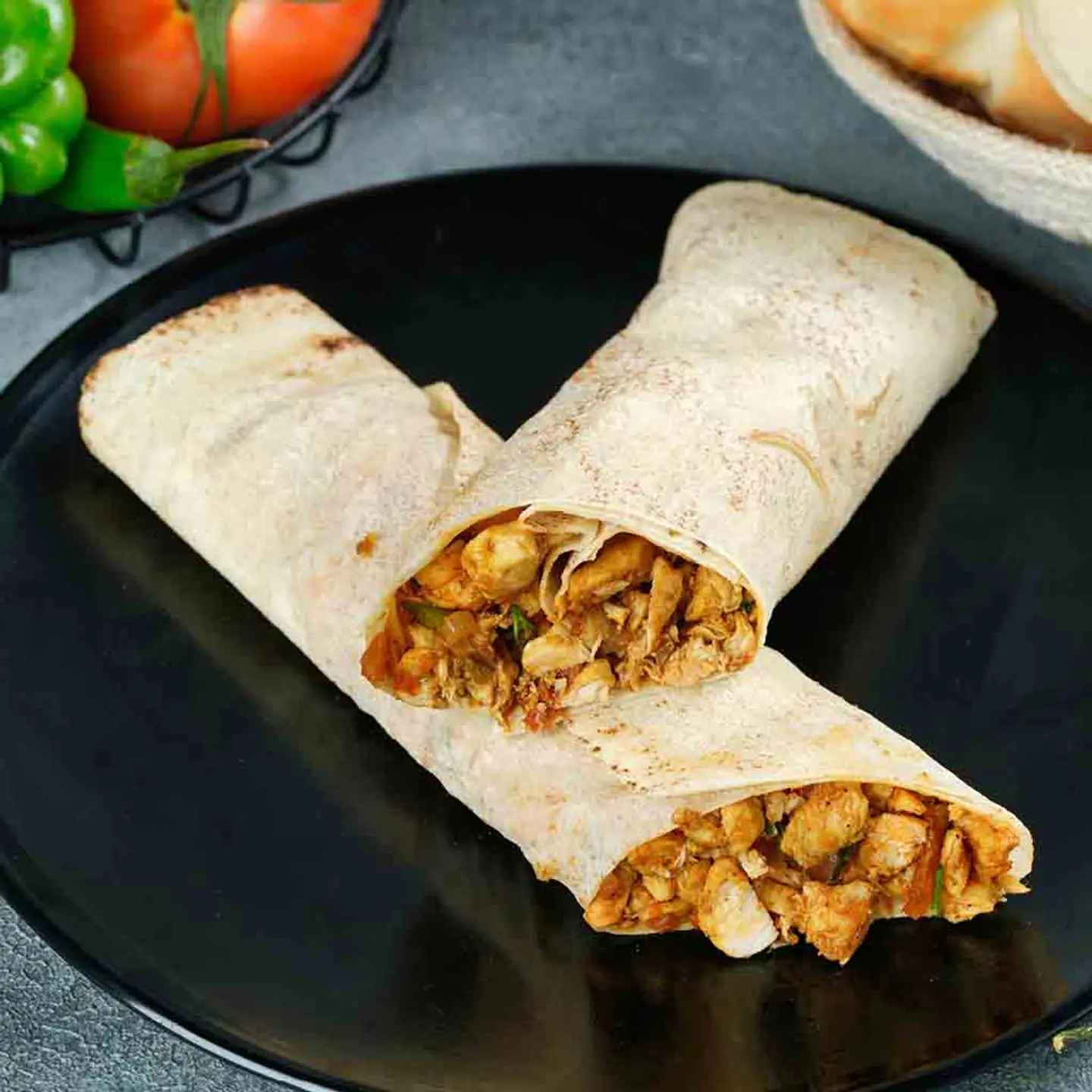 Chicken Maqlal Sandwich In Saj ​​Bread