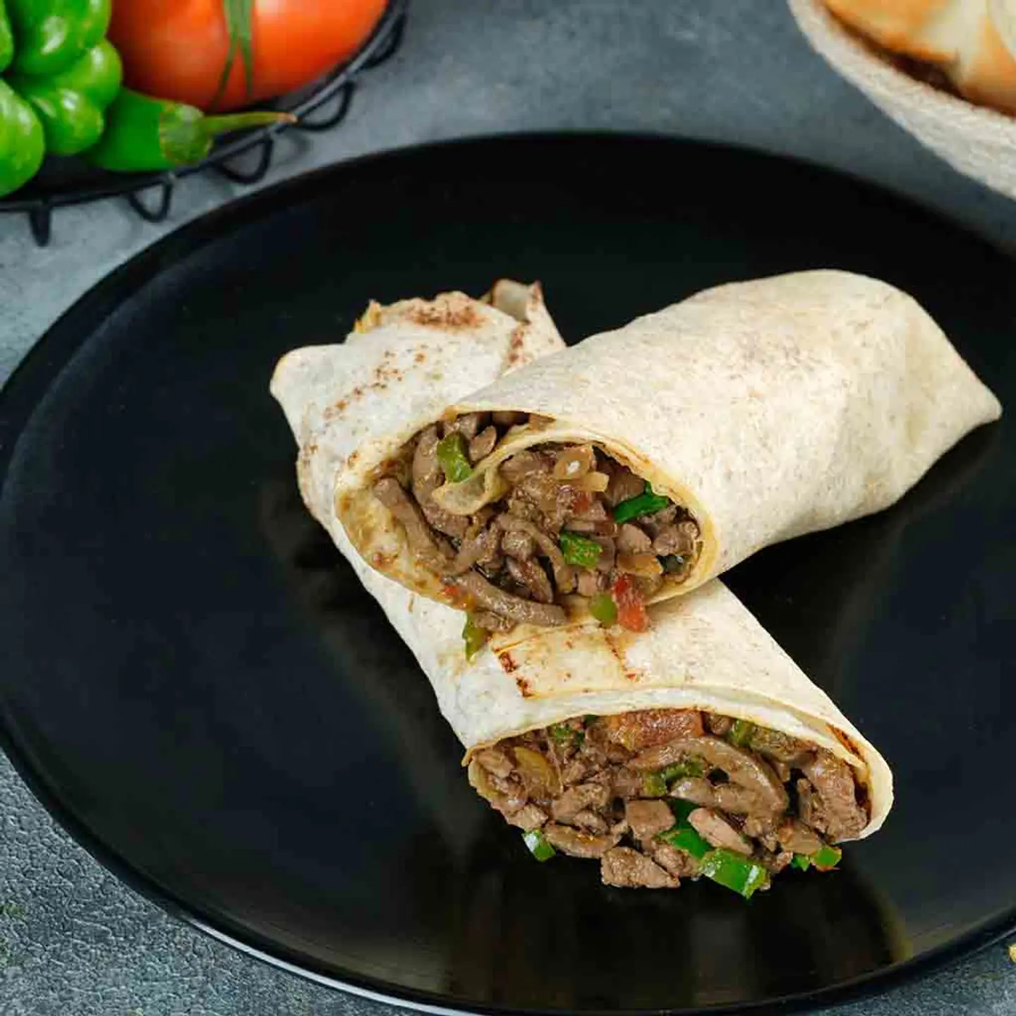 Saj Bread Liver Sandwich