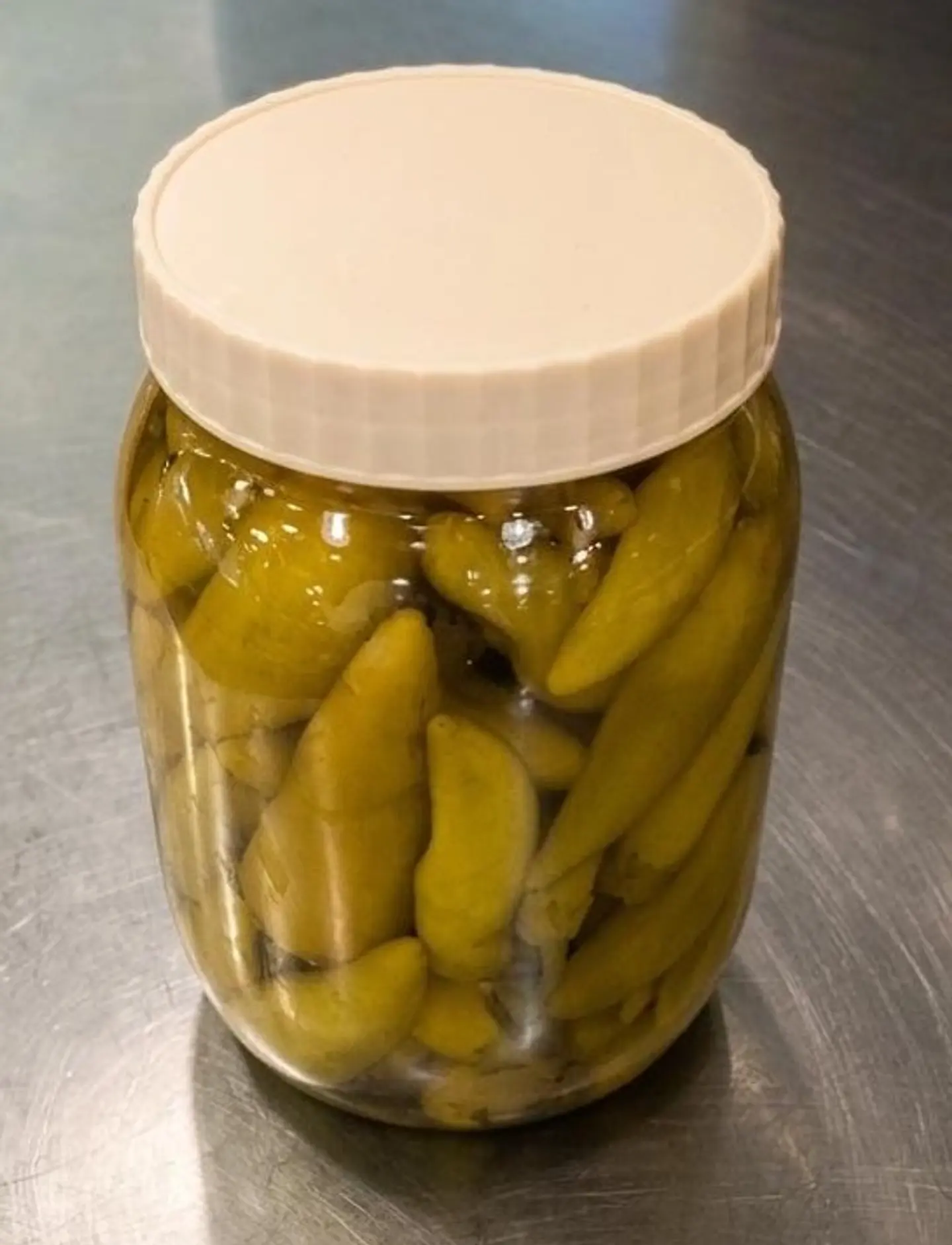 Pickled Peppers In A Jar