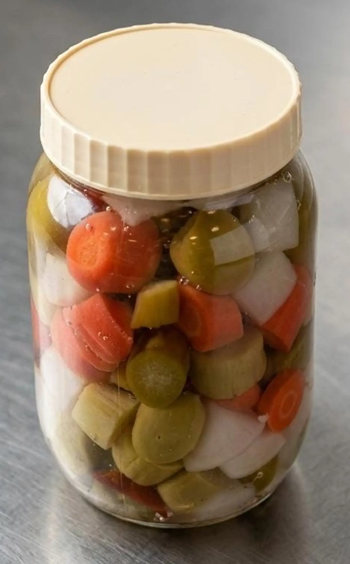 Mixed Pickles In A Jar