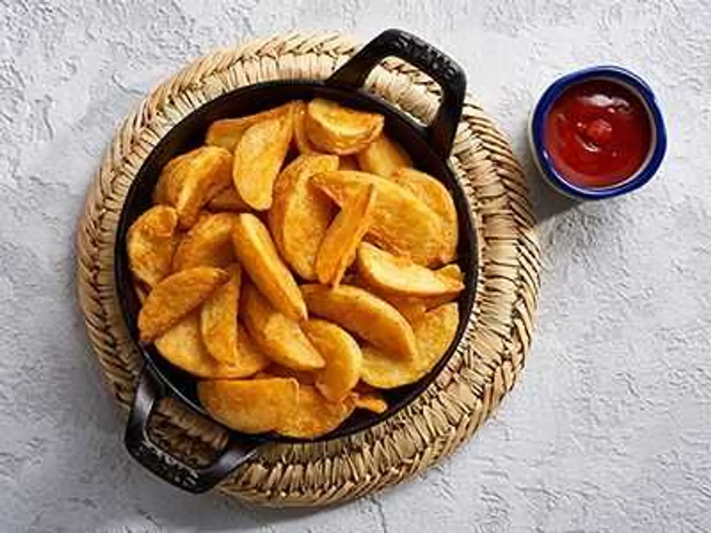 Fried Potato Wedges