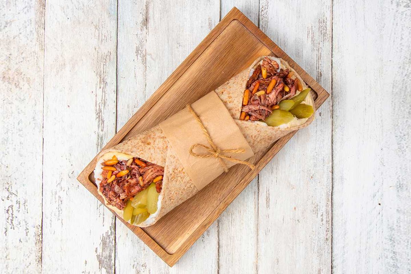 Chicken Musakhan And Hummus Wrap
