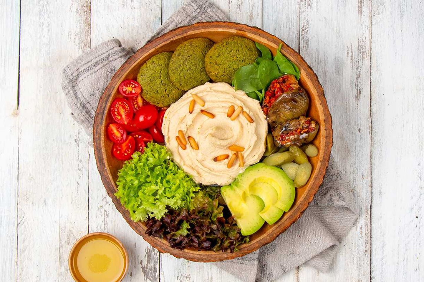 Super Green Falafel And Hummus Bowl