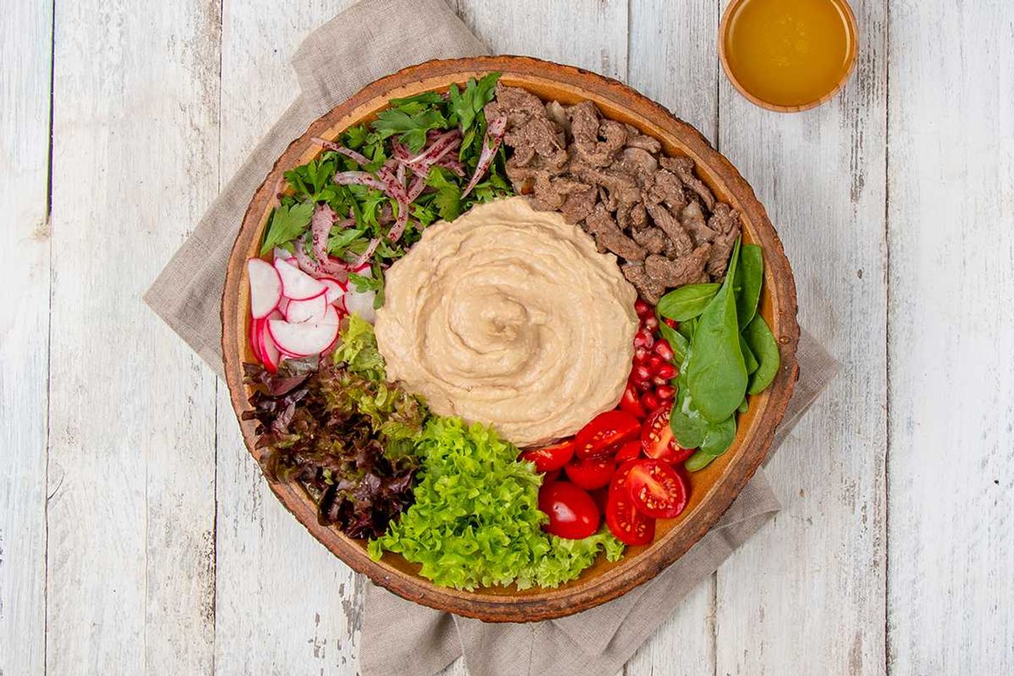 Beef Shawarma And Baba Hummus Bowl