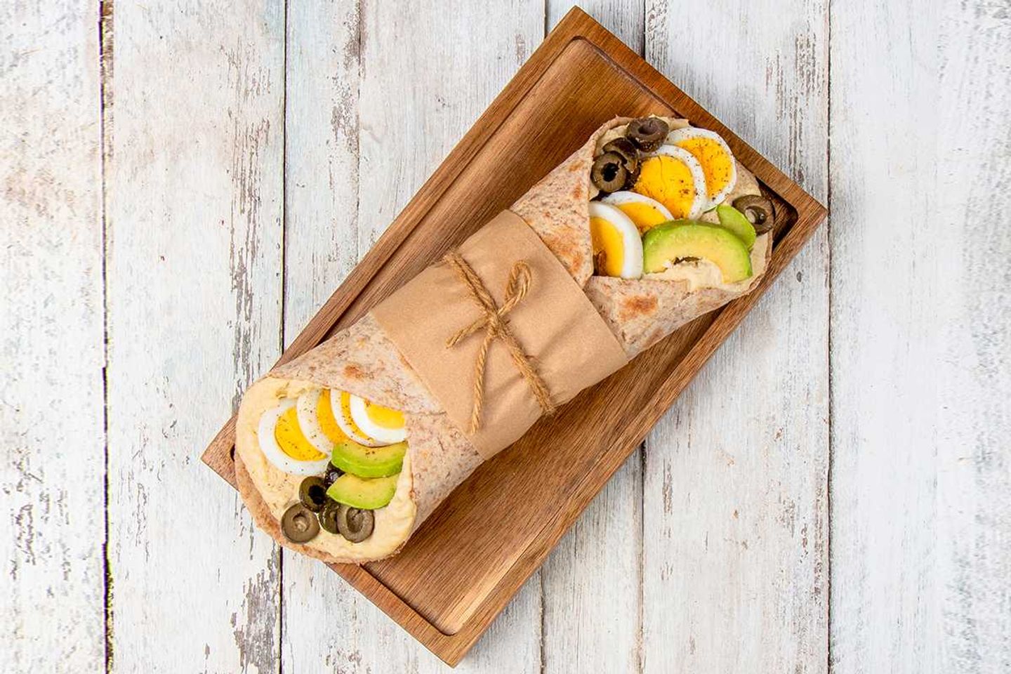 Egg Avocado And Hummus Wrap