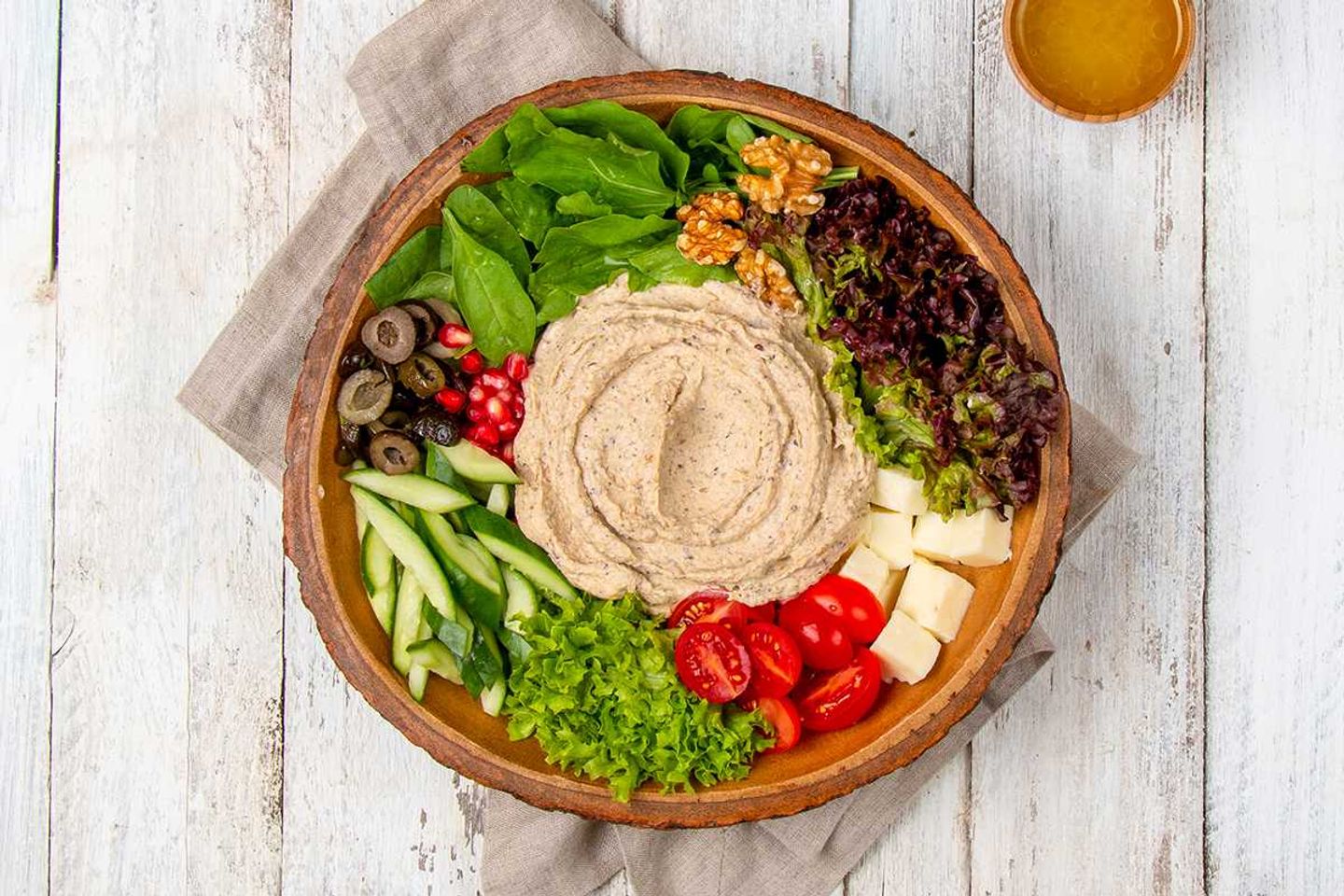 Halloumi And Zaatar Hummus Bowl
