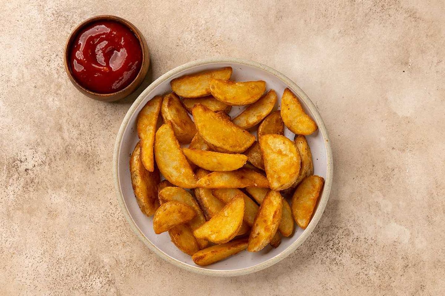 Fried Potato Wedges