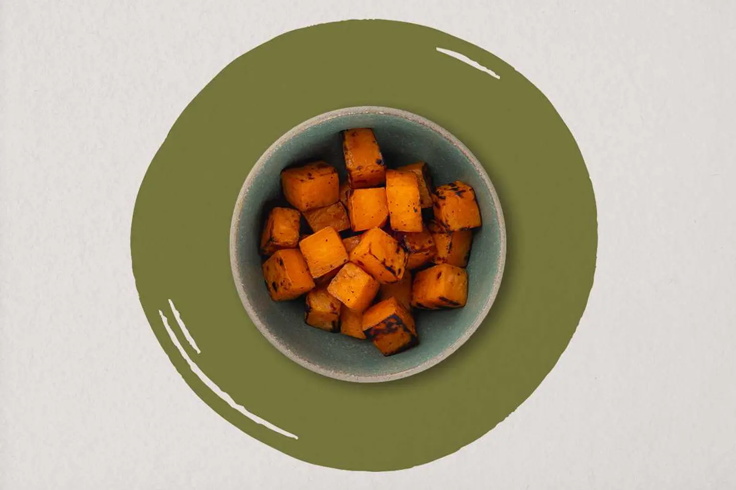 بطاطا حلوة مشوية