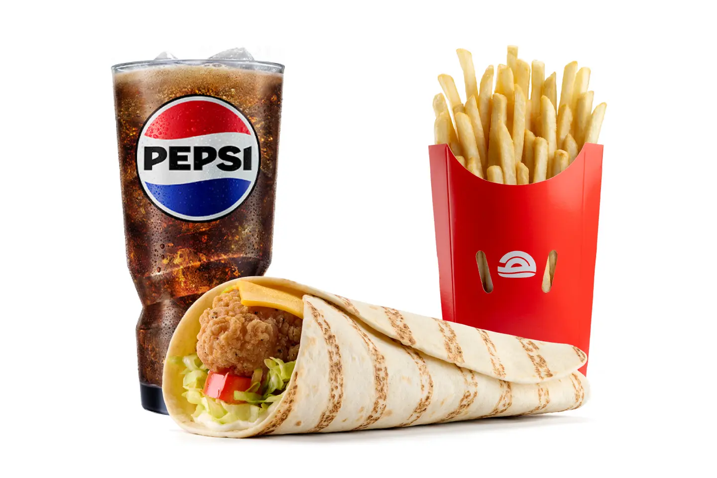 Chicken Wrap Regular Meal,