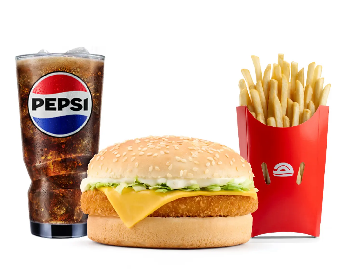 Combo Chicken Burger Large Size