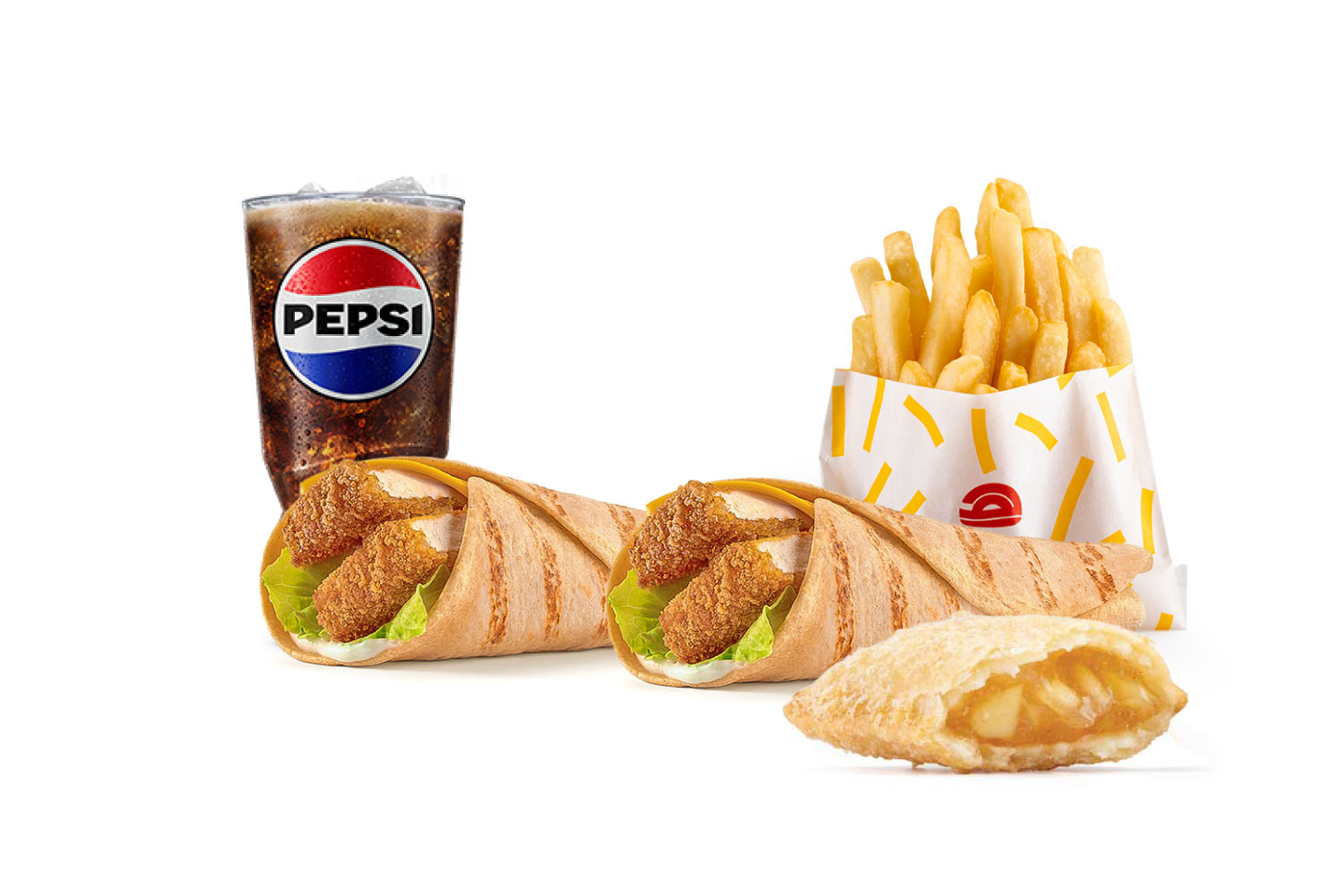 2 Mini Tortilla Meal With Apple Pie Offer