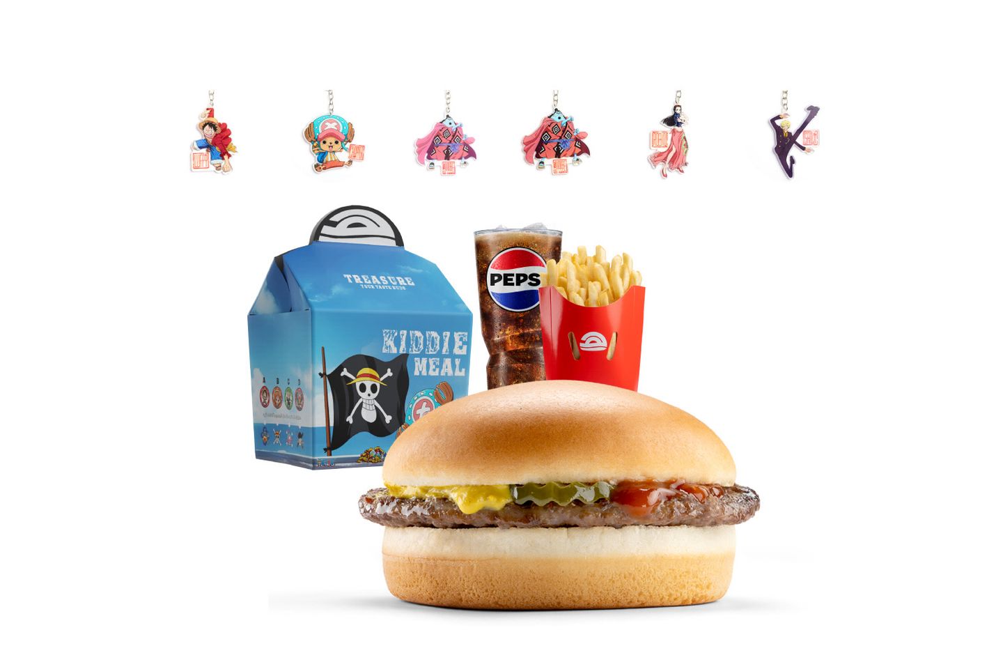 One Piece Kiddie Meal Beef Burger