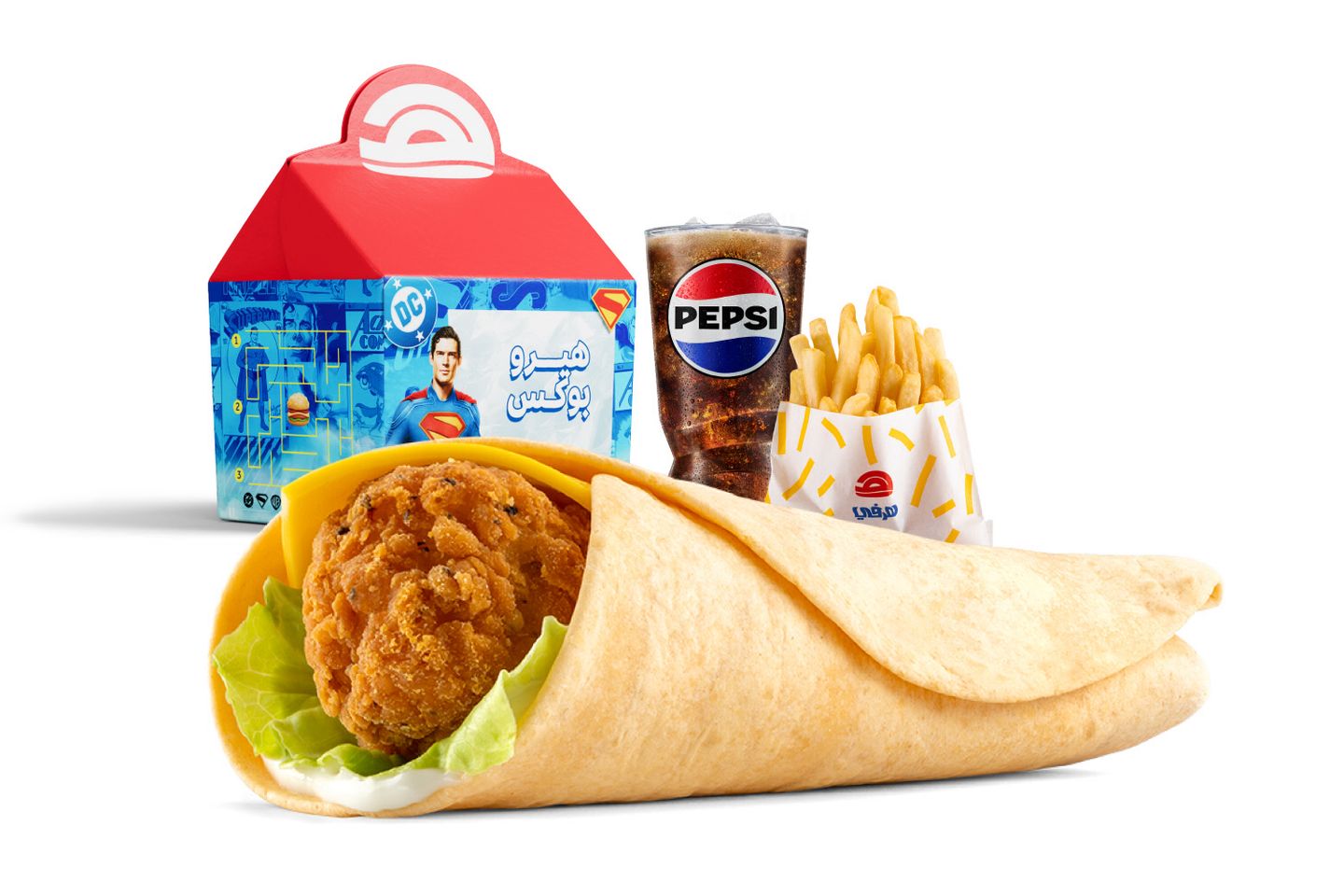 Superman Kiddie Meal Tortilla
