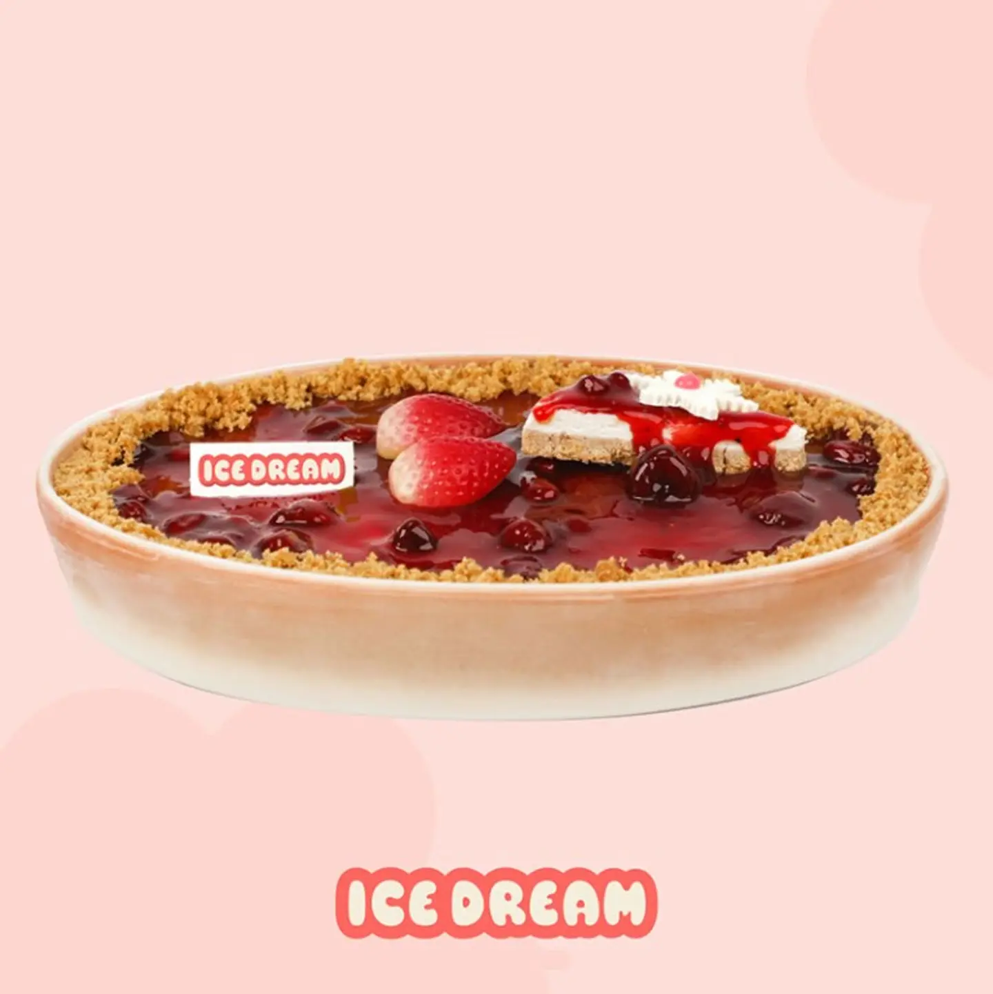 Strawberry Cheesecake In A Clay Pot