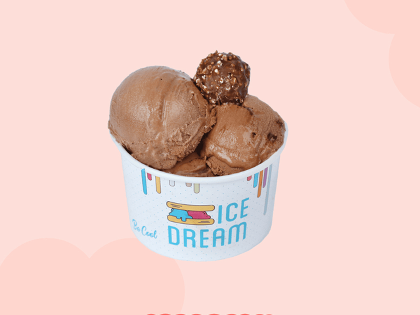 Double Scoop Rocher Ice Cream