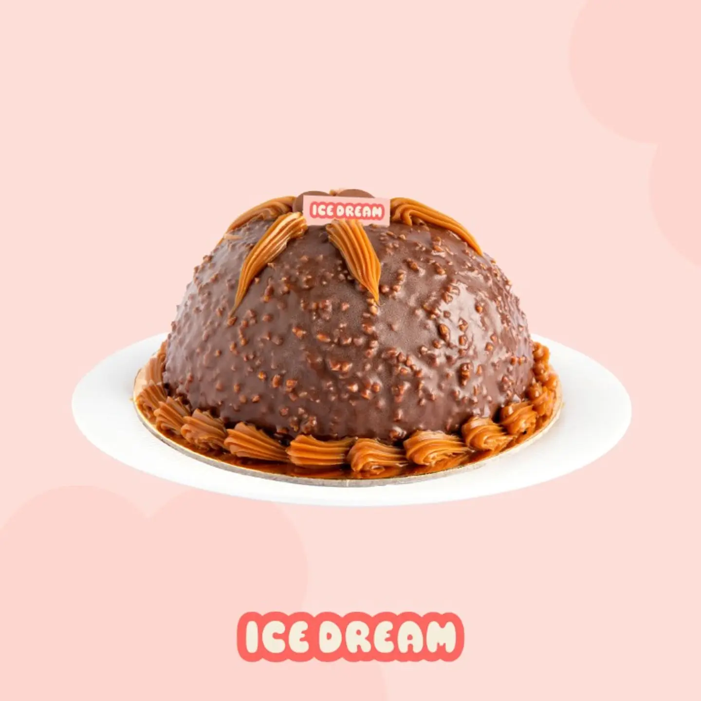 Rocher Ice Cream Cake