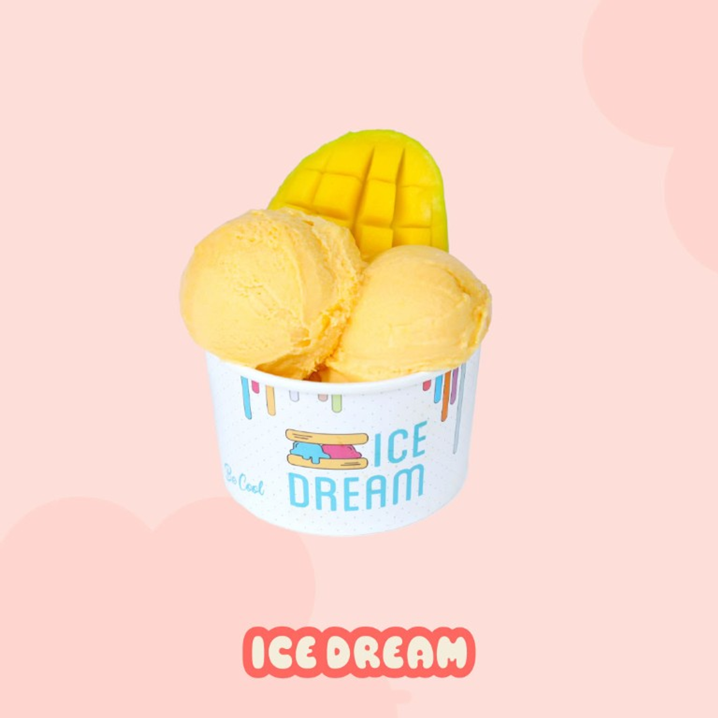 Double Scoop Mango Ice Cream