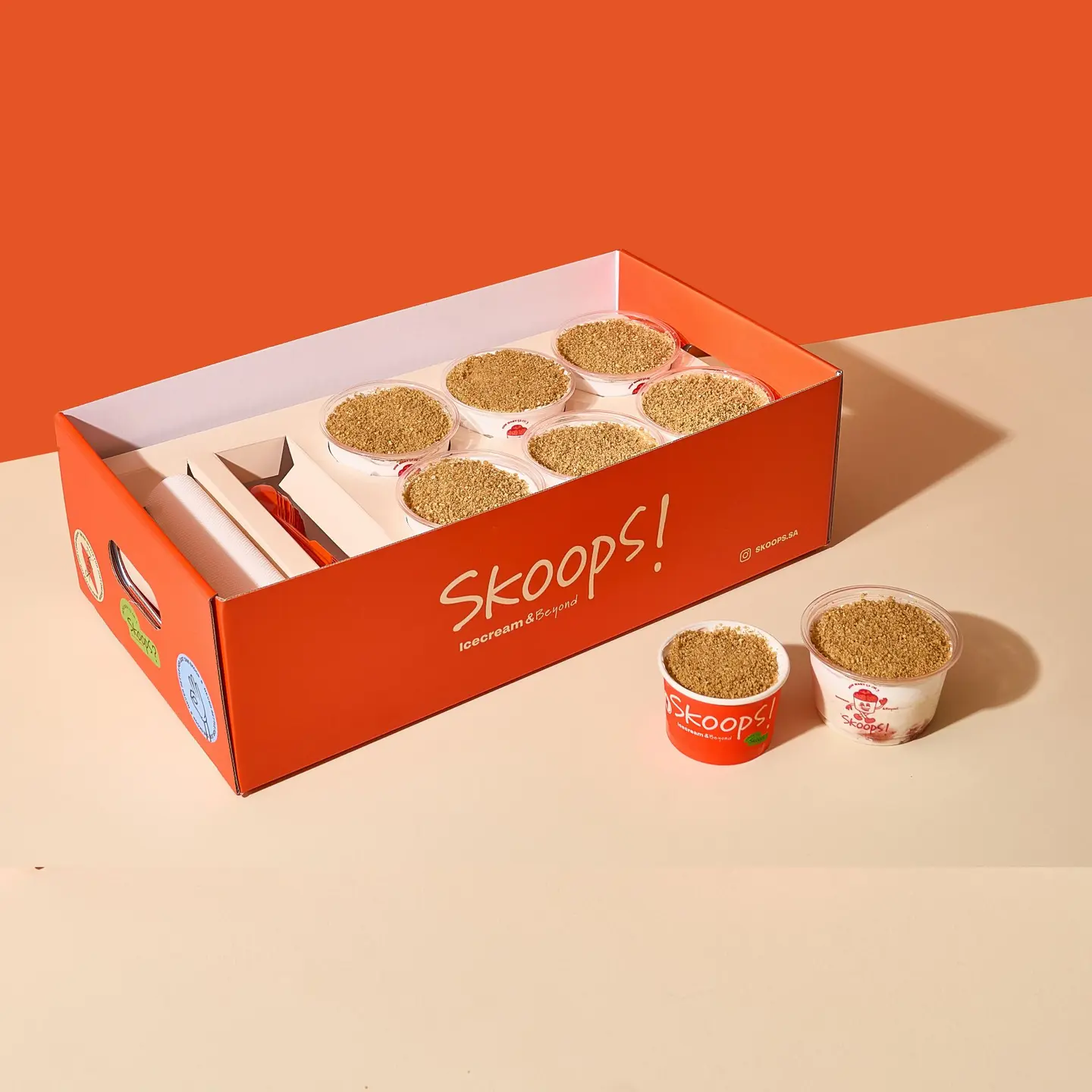 Cheesecake With Ice Cream Box