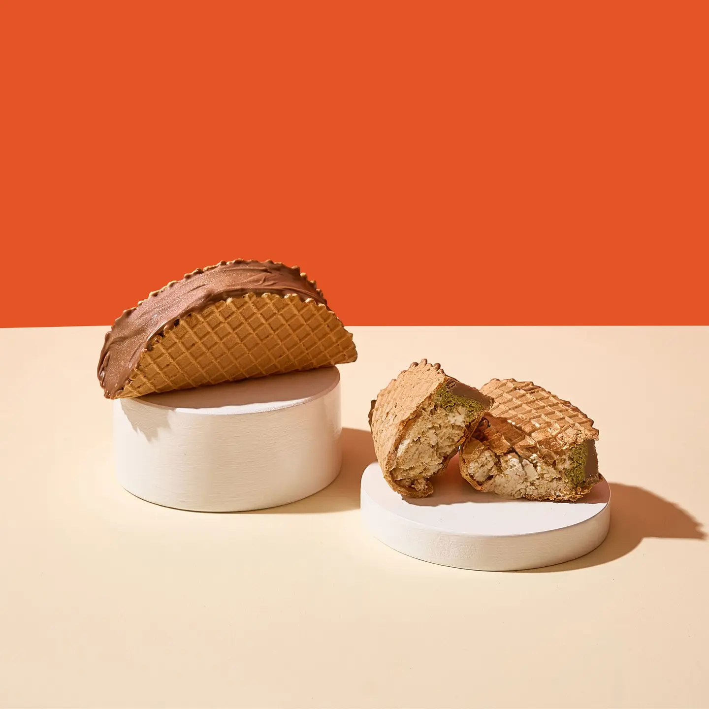 Taco Chocolate Pistachio Kunafa Ice Cream