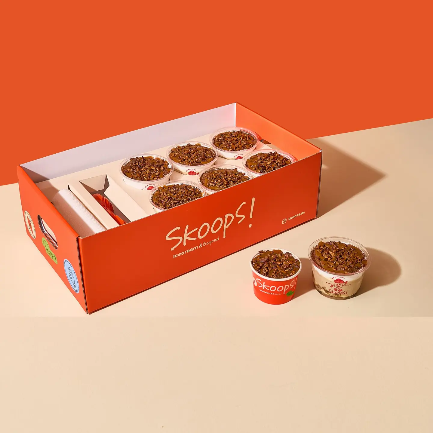 Crunchy Caramel Tiramisu Ice Cream Box