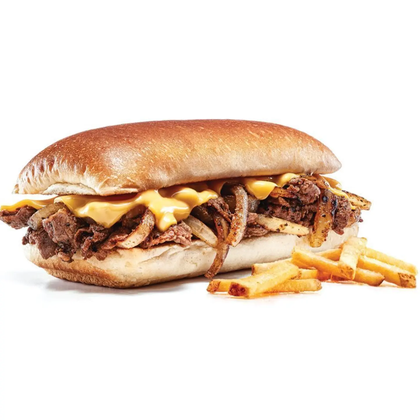 Philly Cheese Stacker With Fries